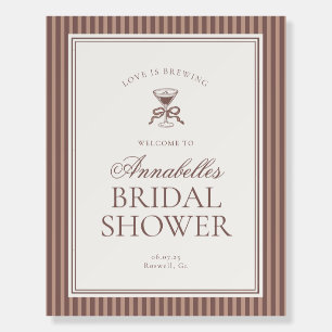 Espresso Martini Love Brewing Coffee Welcome Foam Board