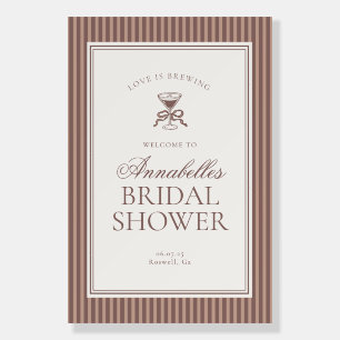 Espresso Martini Love Brewing Coffee Welcome Foam Board