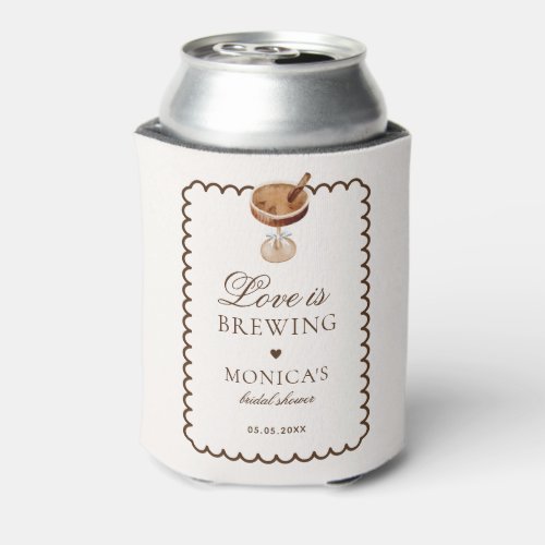 Espresso Martini Love is Brewing Bridal Favor Can Cooler