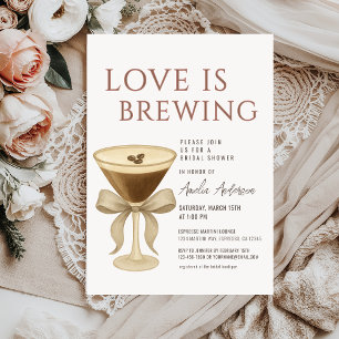 Espresso Martini Love is Brewing Bridal Shower Invitation