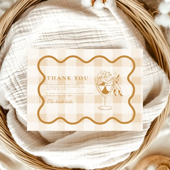  Espresso Martini Love is Brewing Bridal Shower  Thank You Card (Creator Uploaded)