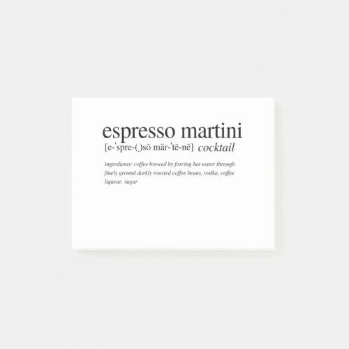 Espresso Martini Post_it Notes