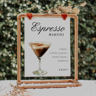 Espresso Martini Sign Signature Drink