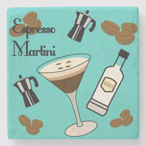 Espresso Martini Stone Coaster