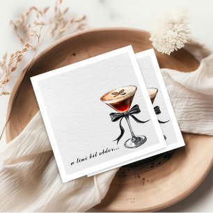 Espresso Martini Tini Bit Older Birthday Party Napkins