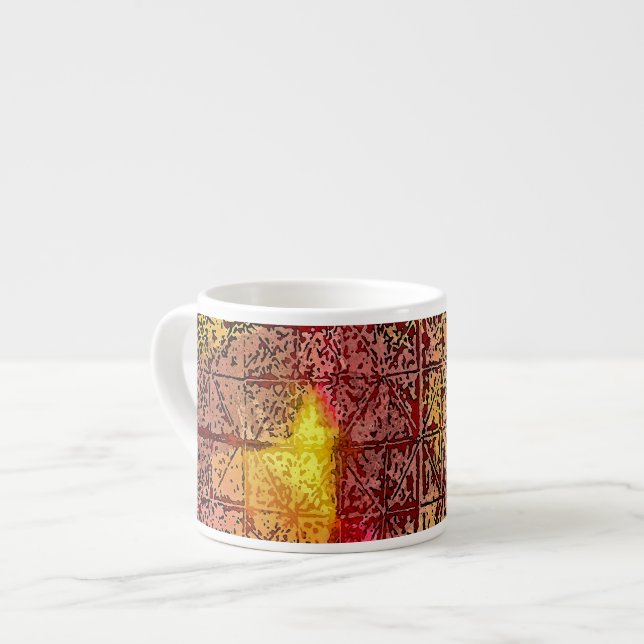 Espresso Mug - Abstract Colorful Art (Front Left)