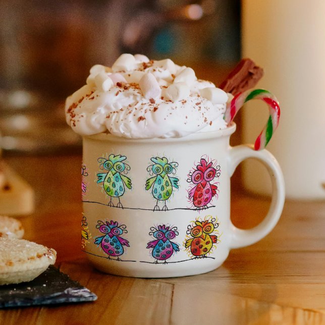Espresso Mug ((Whimsical Birds 01)  (Creator Uploaded)