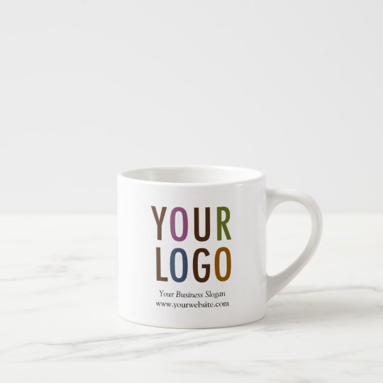 Espresso Mug with Company Logo 6 oz No Minimum | Zazzle.com