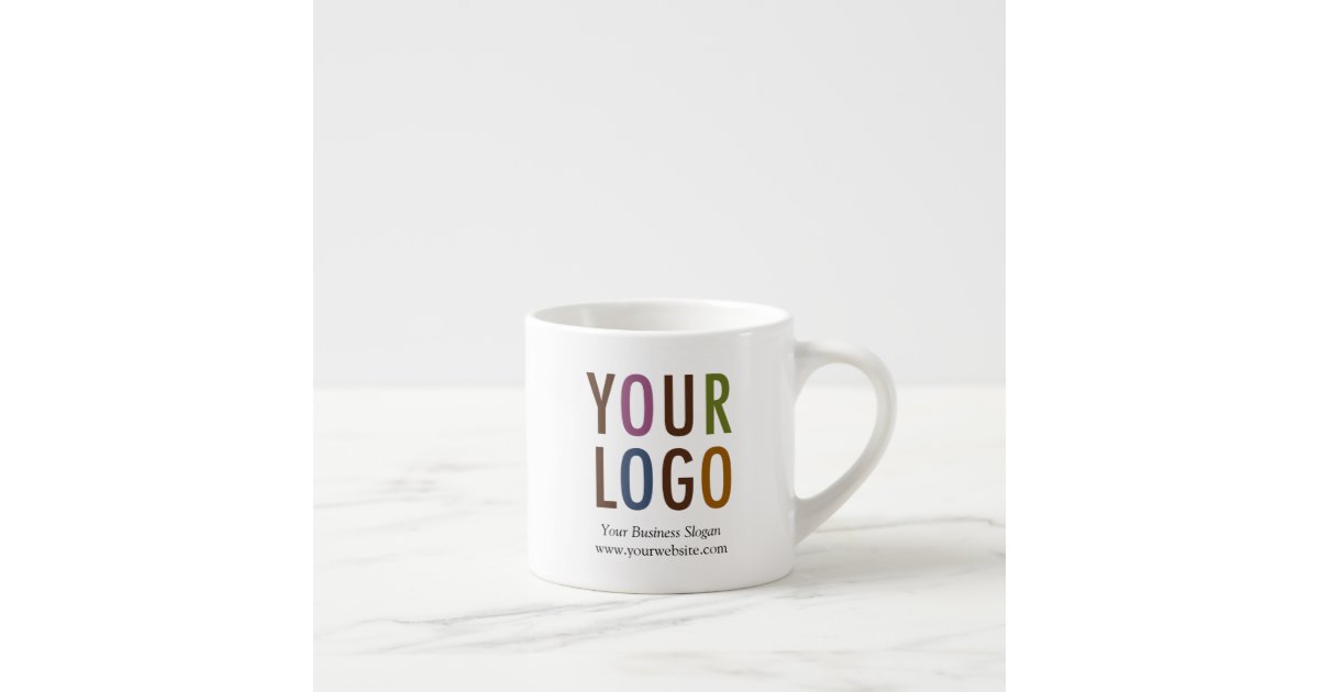 Espresso Mug With Company Logo 6 Oz No Minimum Zazzle Espresso Mug With Company Logo 6 Oz No