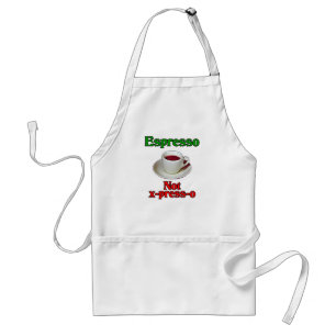 Espresso Not X-Press-O Adult Apron