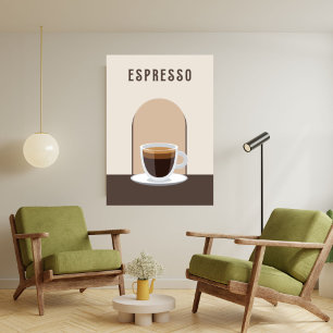Espresso Retro coffee home decor Poster Print