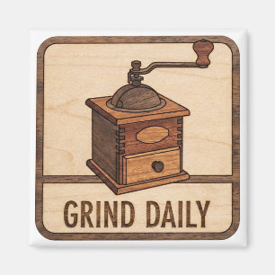 Espresso Shot Wooden Sign Magnet