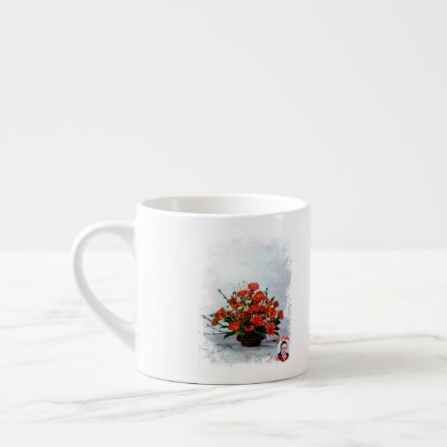 Espresso Tail Flower Wine Cup (Left)