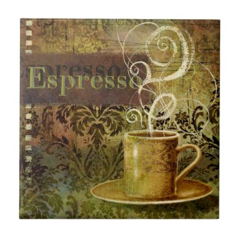 Espresso Tile by AuraEditions at Zazzle