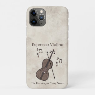Espresso Violino-Violin created with coffee beans- iPhone 11 Pro Case