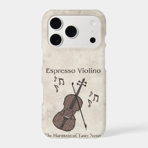 Espresso Violino-Violin created with coffee beans- iPhone 17 Pro Case