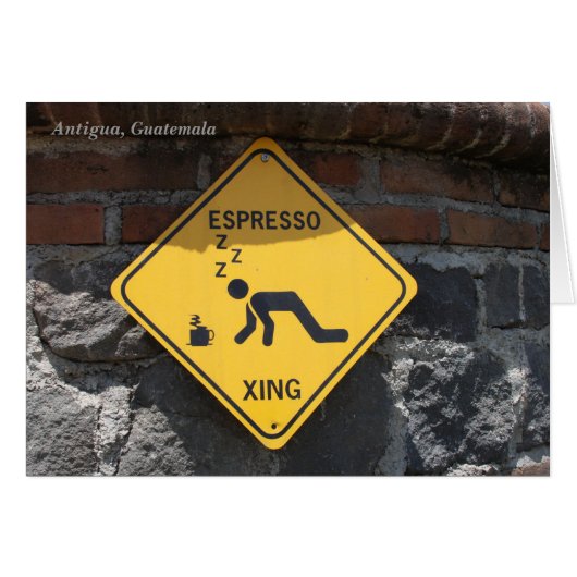Espresso Xing, Antigua Guatemala Cards (Front Horizontal)