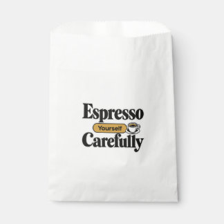 Espresso Yourself Carefully | Funny Coffee + Perso Favor Bag