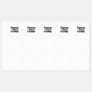 Espresso Yourself Carefully Funny Coffee + Perso Labels