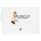 "Espresso Yourself" Chipmunk Card (Back Horizontal)