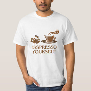 Espresso Yourself Coffee-Cup Design T-Shirt