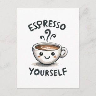 Espresso Yourself coffee Enclosure Card