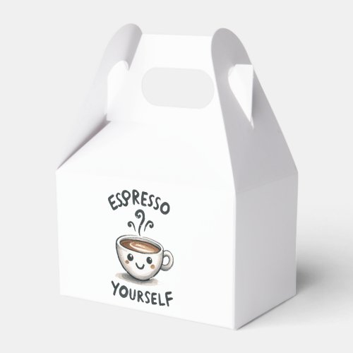 Espresso Yourself coffee Favor Boxes