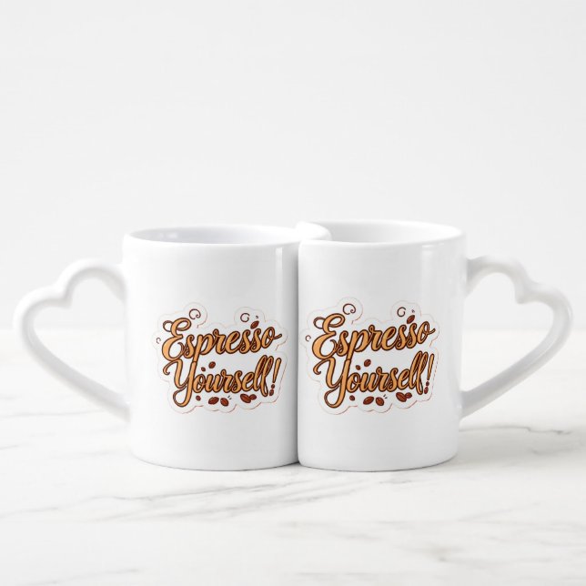 Espresso Yourself Coffee Mug Set (Front Nesting)