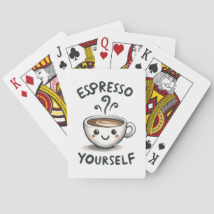 Espresso Yourself coffee Poker Cards