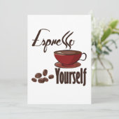 Espresso Yourself Coffee Pun Express Yourself (Standing Front)