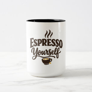 Espresso Yourself Two-Tone Coffee Mug