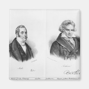 Esprit Auber and Ludwig van Beethoven Magnet
