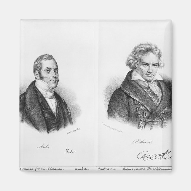 Esprit Auber  and Ludwig van Beethoven Magnet (Front)