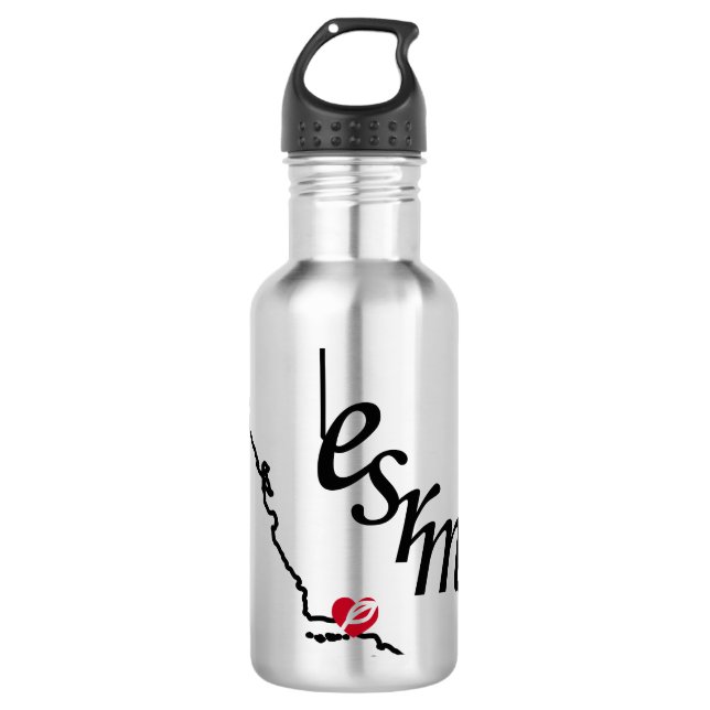 esrm california heart water bottle (Front)