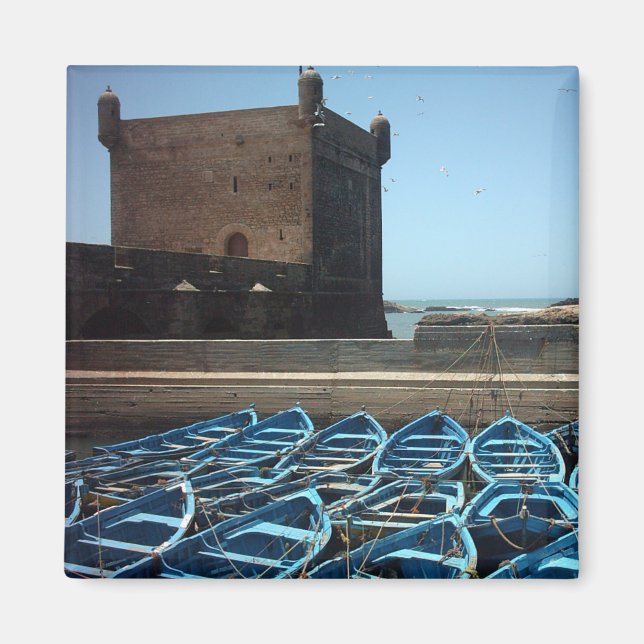 Essaouira harbor Morocco Magnet (Front)