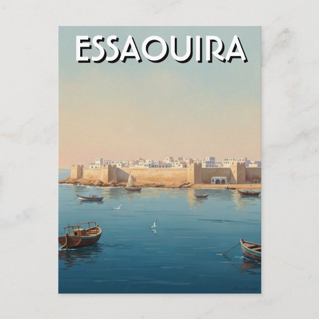 Essaouira Morocco Travel Postcard (Front)