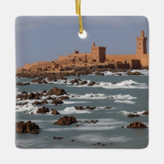 essaouira past imagination of the future ai painti ceramic ornament