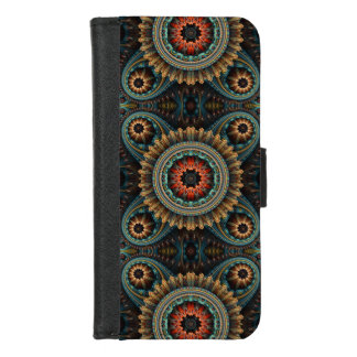 Essaouira Turquoise Abstract Mandala iPhone 8/7 Wallet Case