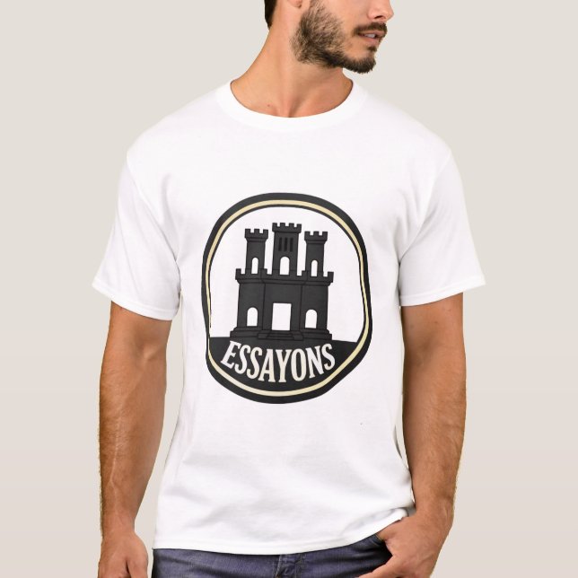 Essayons Engineer Castle Retro T‑Shirt  T-Shirt (Front)