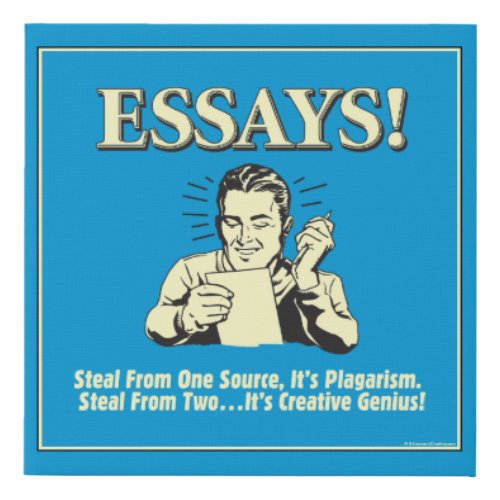 Essays Steal 1 Plagiarism 2 Genius Faux Canvas Print