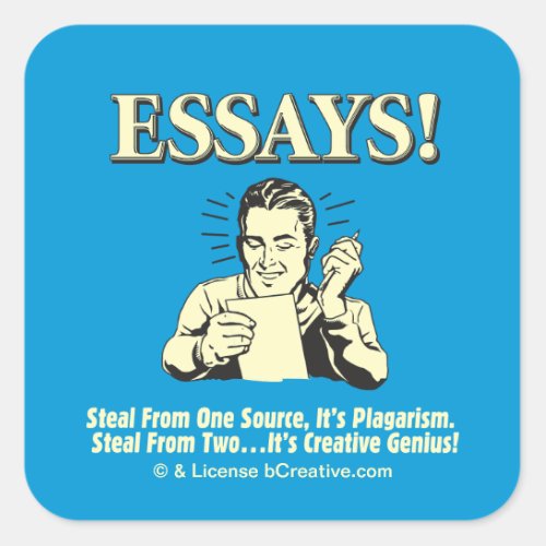Essays Steal 1 Plagiarism 2 Genius Square Sticker