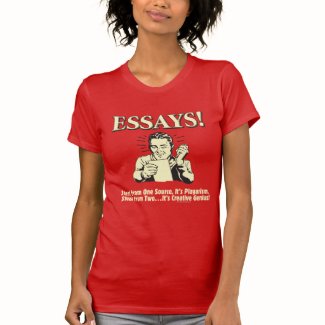 Essays: Steal 1 Plagiarism 2 Genius Tee Shirt