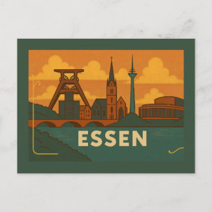 Essen Germany City Art Postcard