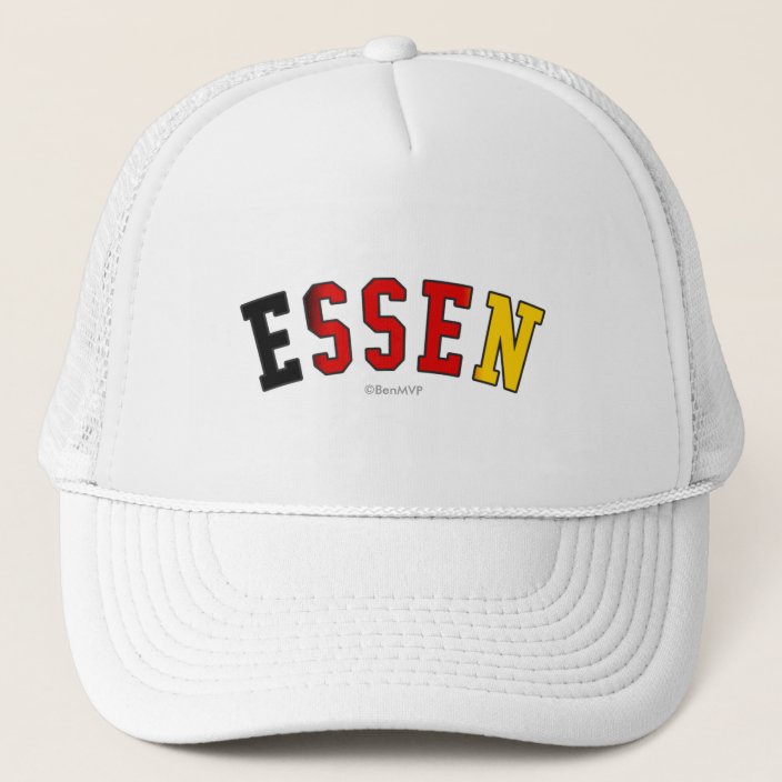 Essen in Germany National Flag Colors Hat