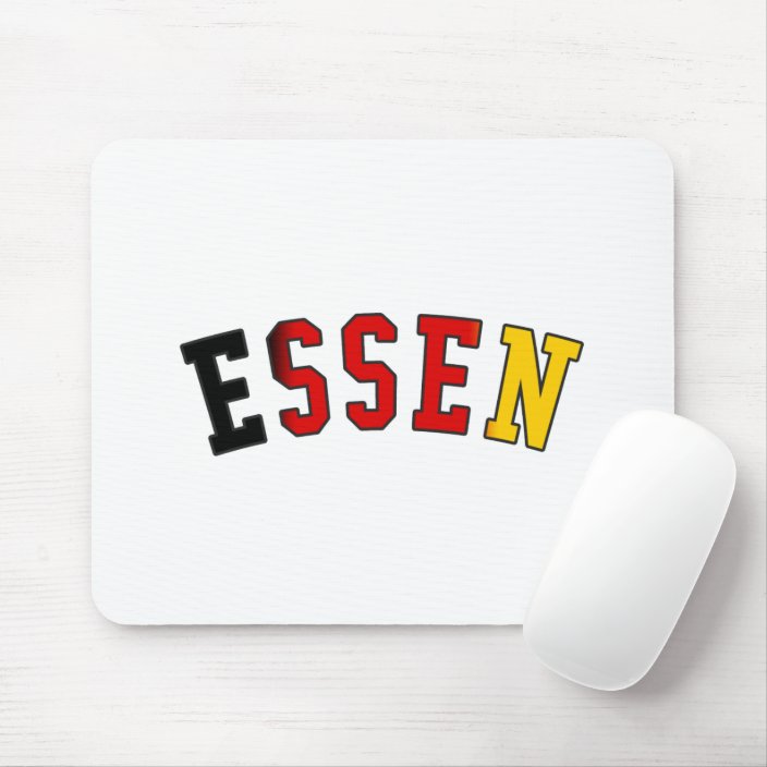 Essen in Germany National Flag Colors Mousepad