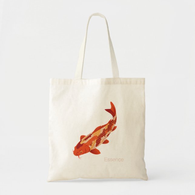 Essence – Koi Symbol of Growth and Inner Strength Tote Bag (Front)