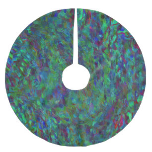 Essence Of A Peacock Brushed Polyester Tree Skirt