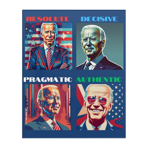Essence of Joe Biden Acrylic Print