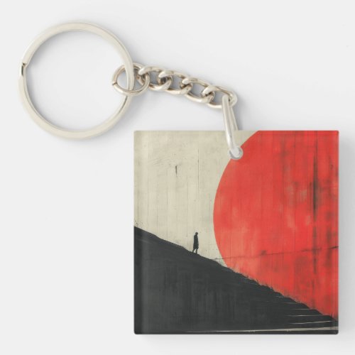 Essence of Minimalism Human and Forms Keychain