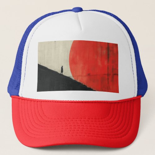 Essence of Minimalism Human and Forms Trucker Hat